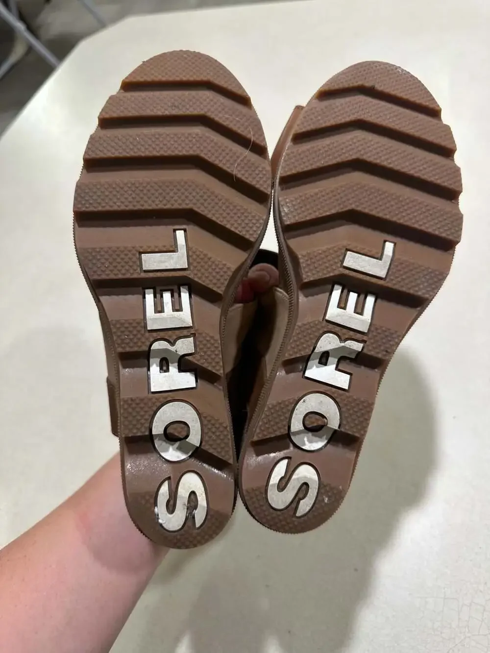 Sorel Women's Joanie II Slingback Wedges in Camel Brown size 8